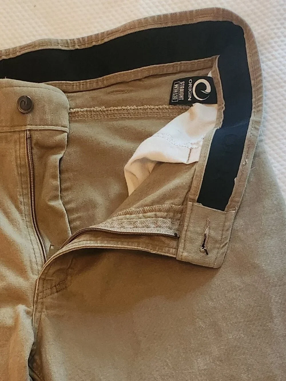 Origin USA MOAB Stretch Cotton Pant Straight - Dark Khaki 30x30 - Worn Once